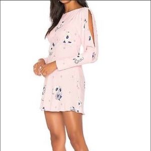 💓Free People Pink Long Sleeve Mini Dress💓